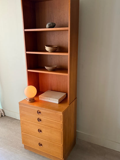 Bertil Fridhagen two piece teak hutch