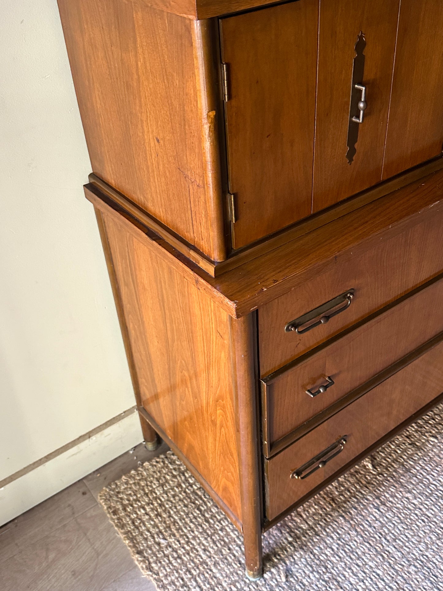 Walnut tallboy