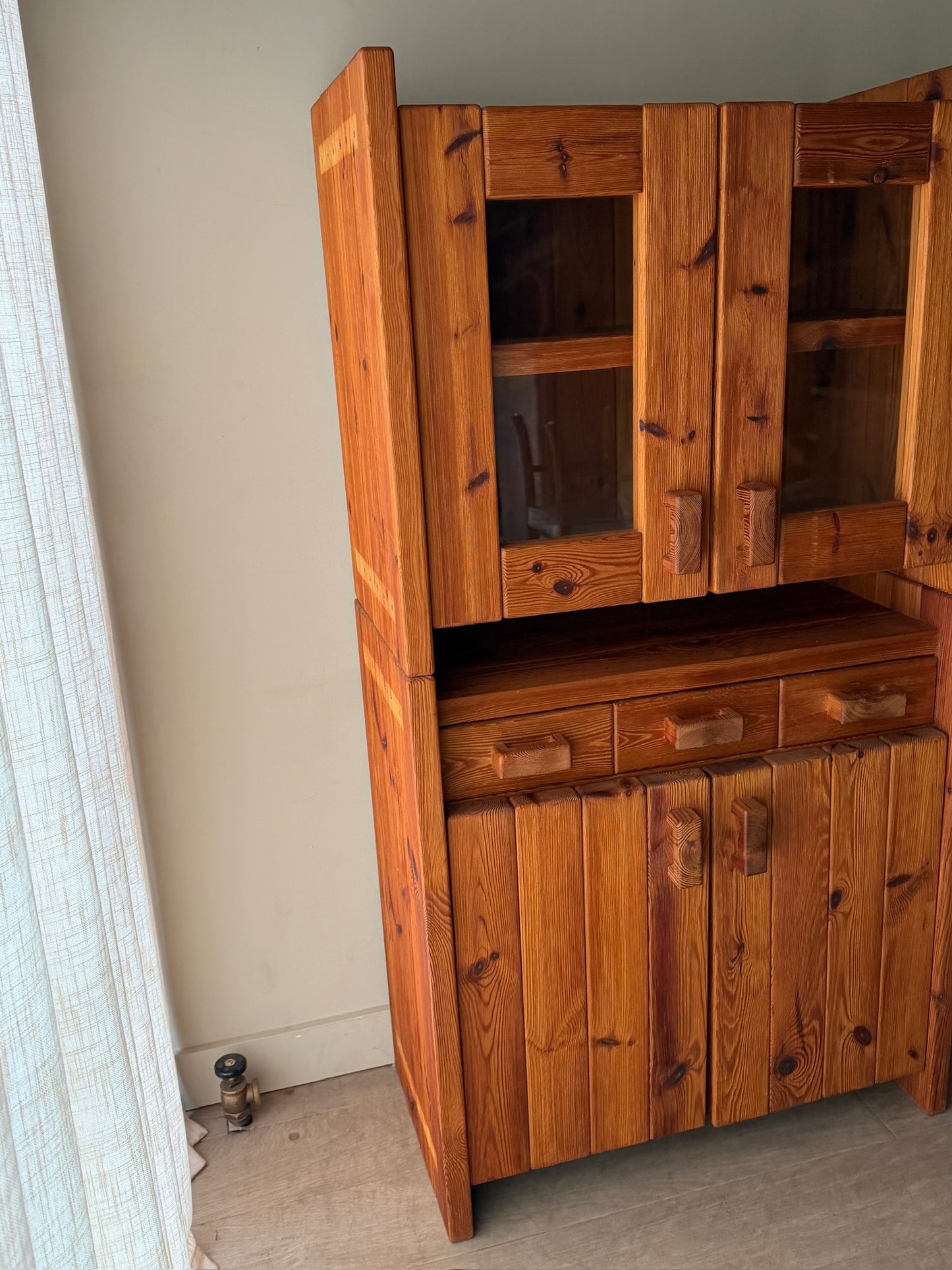 Hans Frydendal pine cabinet (left)