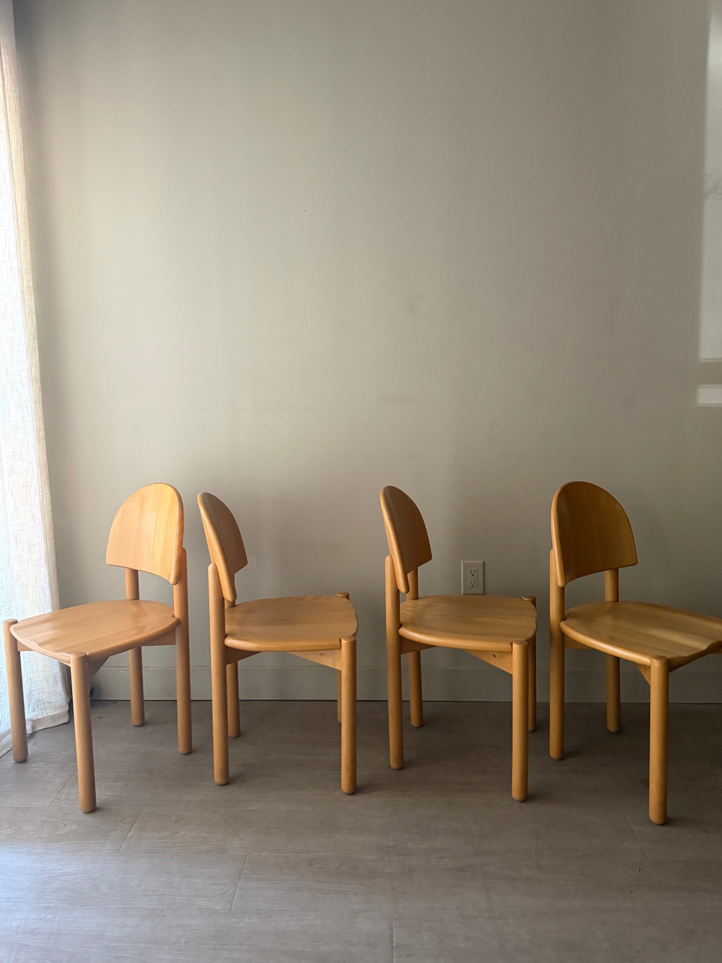 Set of 4 Rainer Daumiller dining chairs