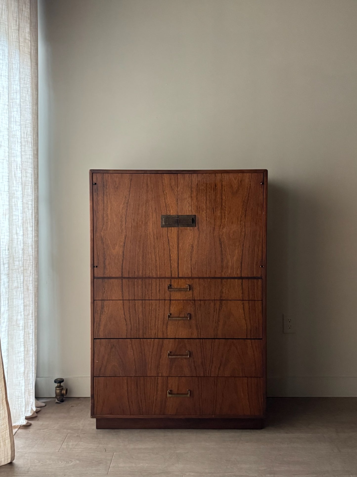 Founders walnut gentlemen’s dresser