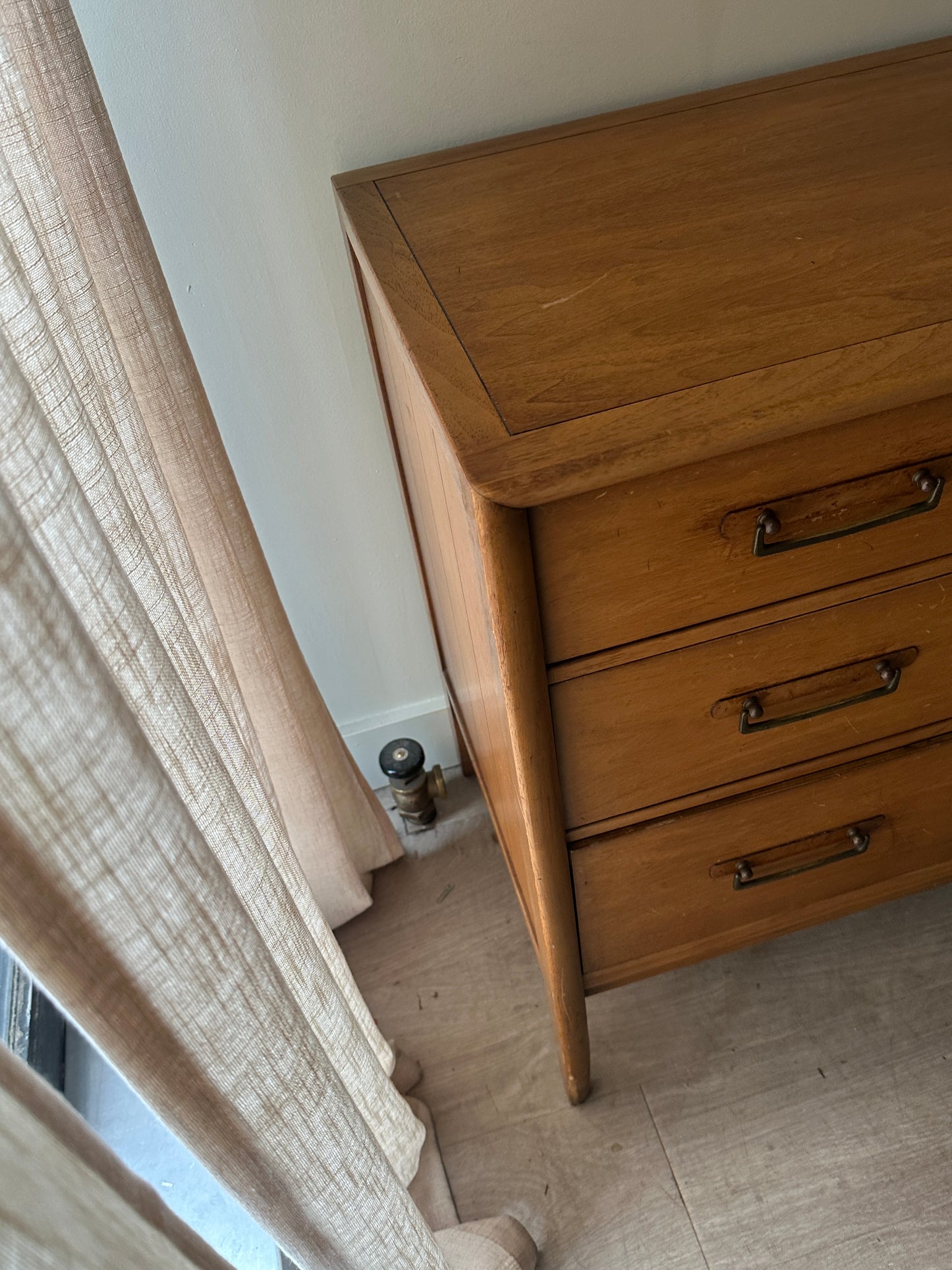 Walnut low credenza