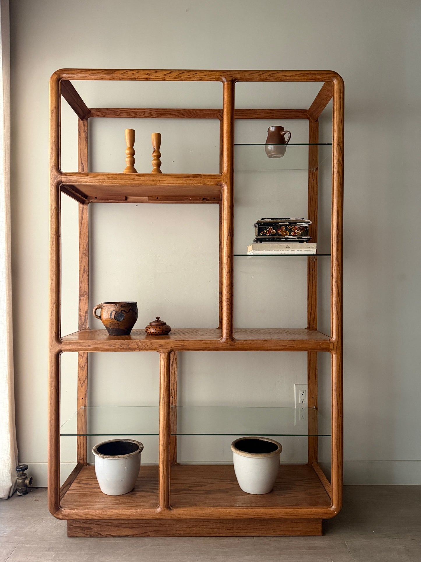 Oak etagere