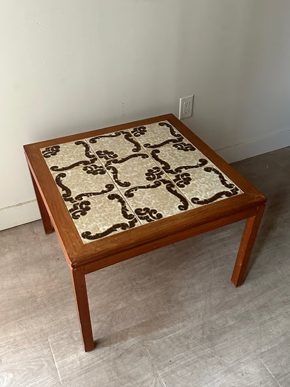 Danish teak and tile coffee table