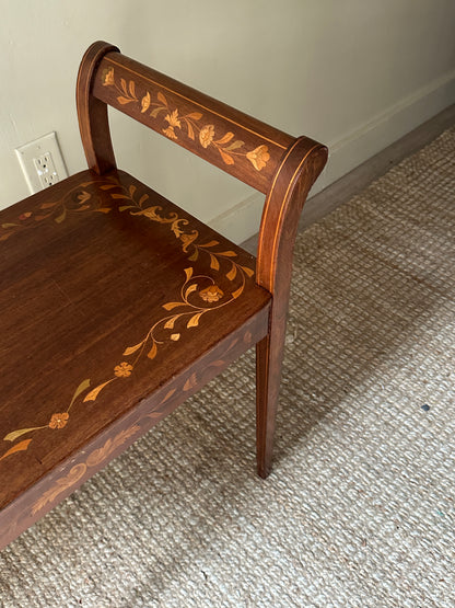 Inlay Italian Piano Bench