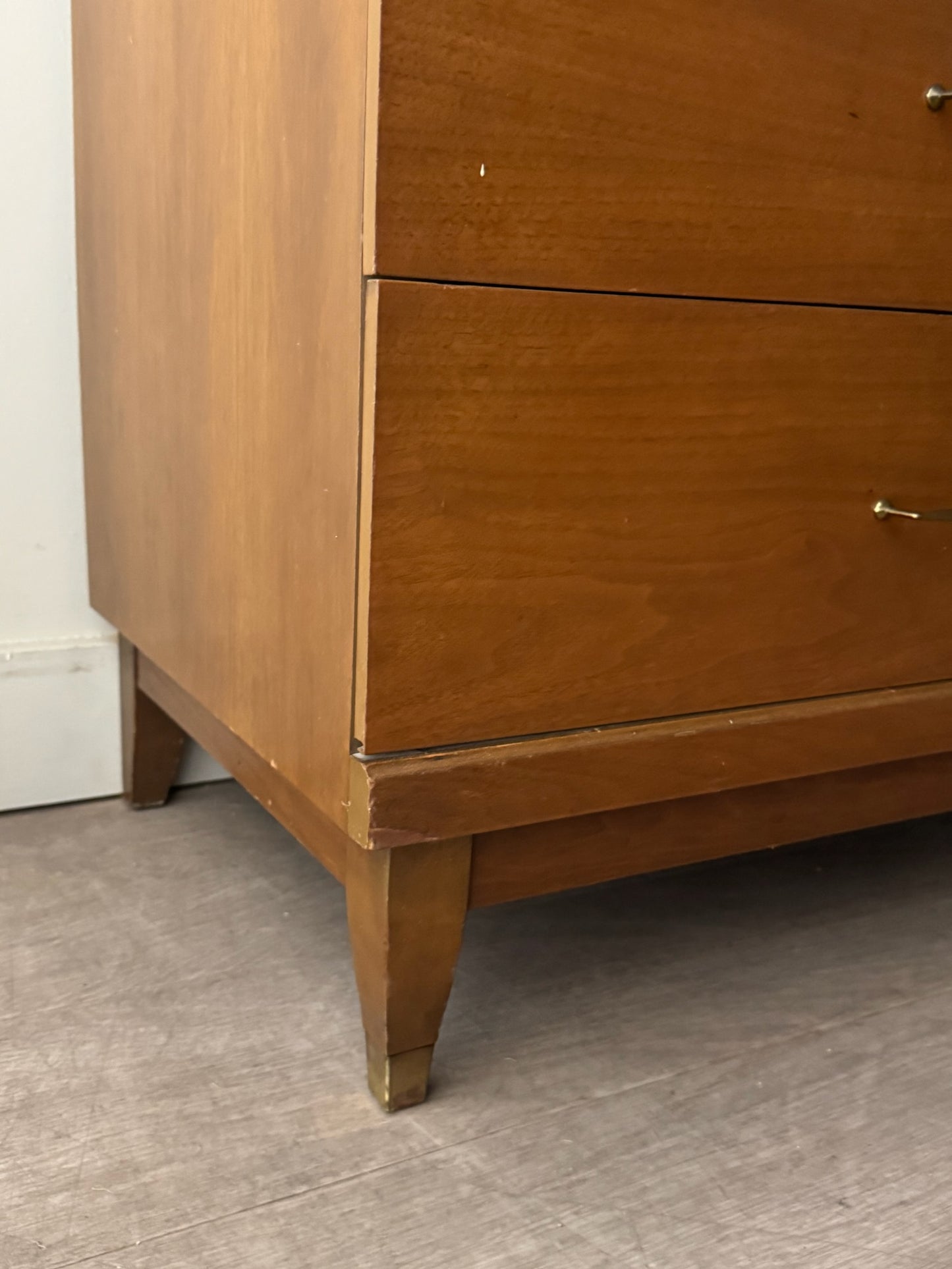 Walnut 6 drawer dresser