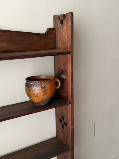 Mission oak shelf