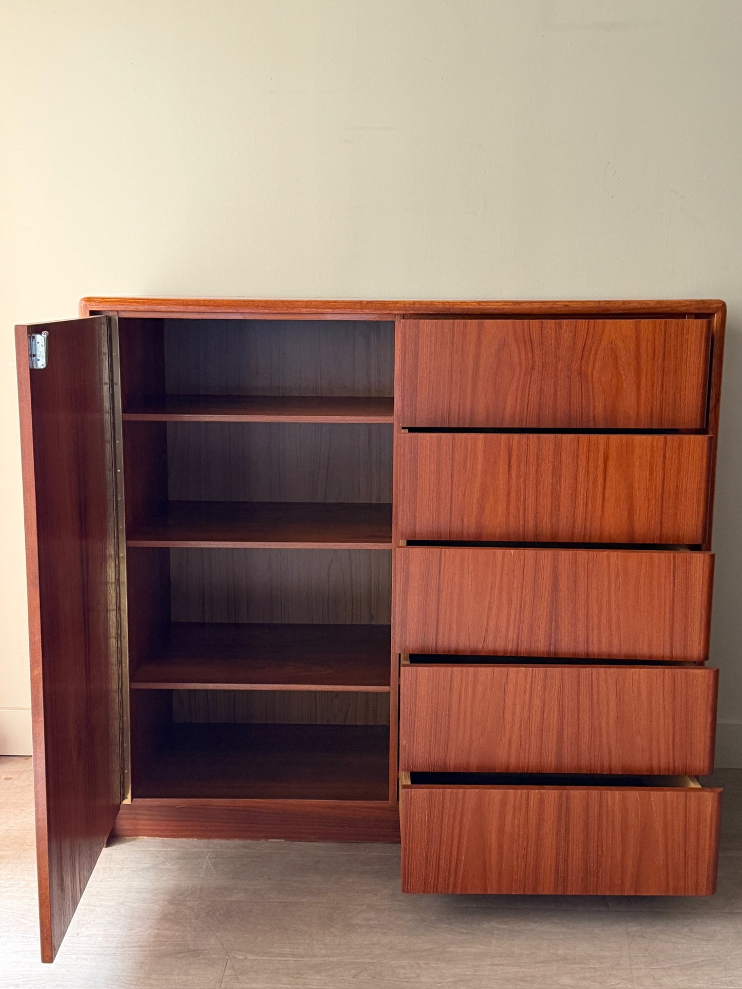 Danish teak side by side