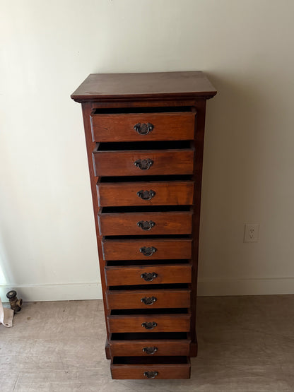 Scandinavian oak lingerie chest