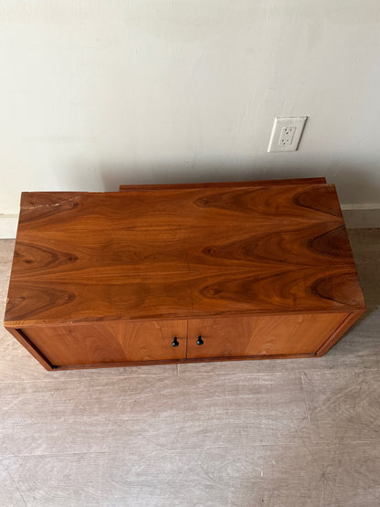 Walnut floating cabinet