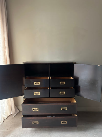 Walnut gentleman’s dresser