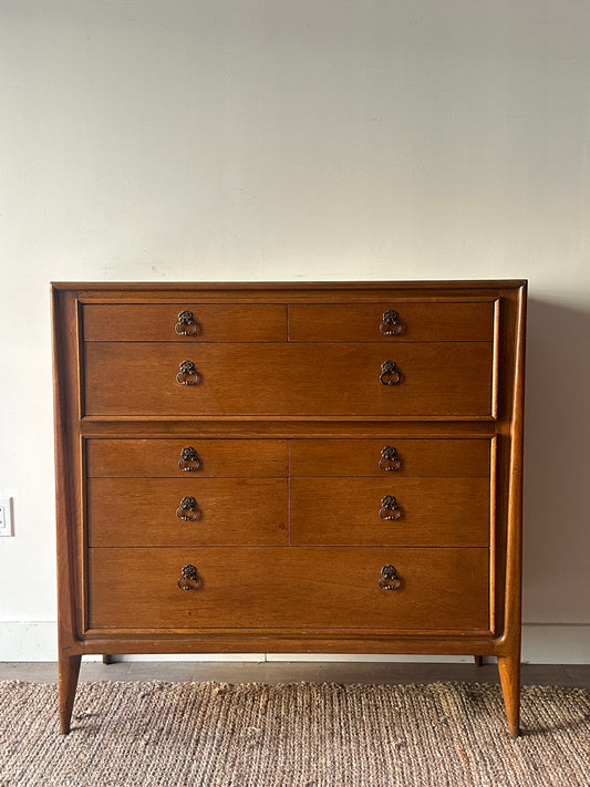 Walnut tallboy by Mount Airy