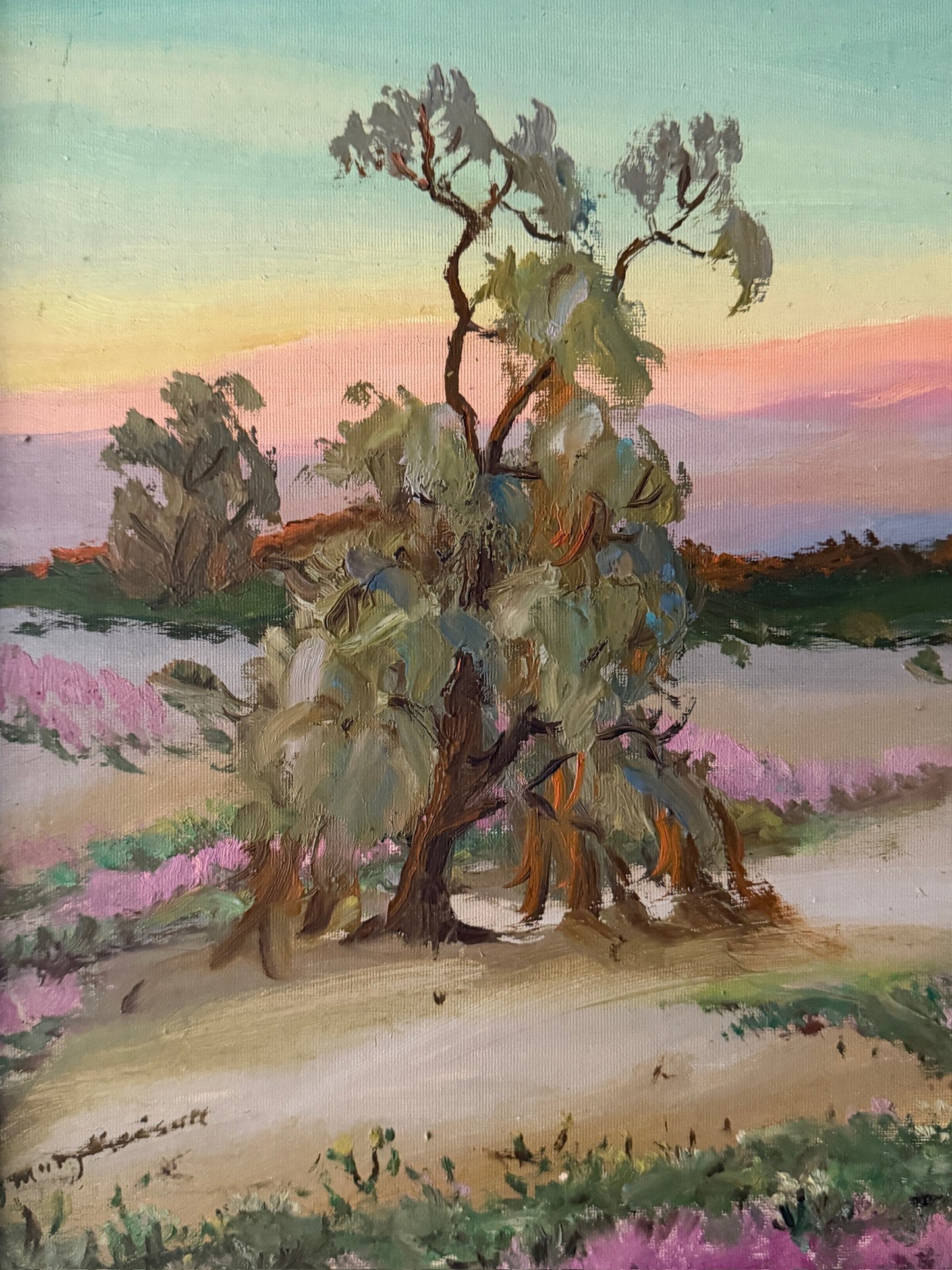 American Western landscape. Unsigned.