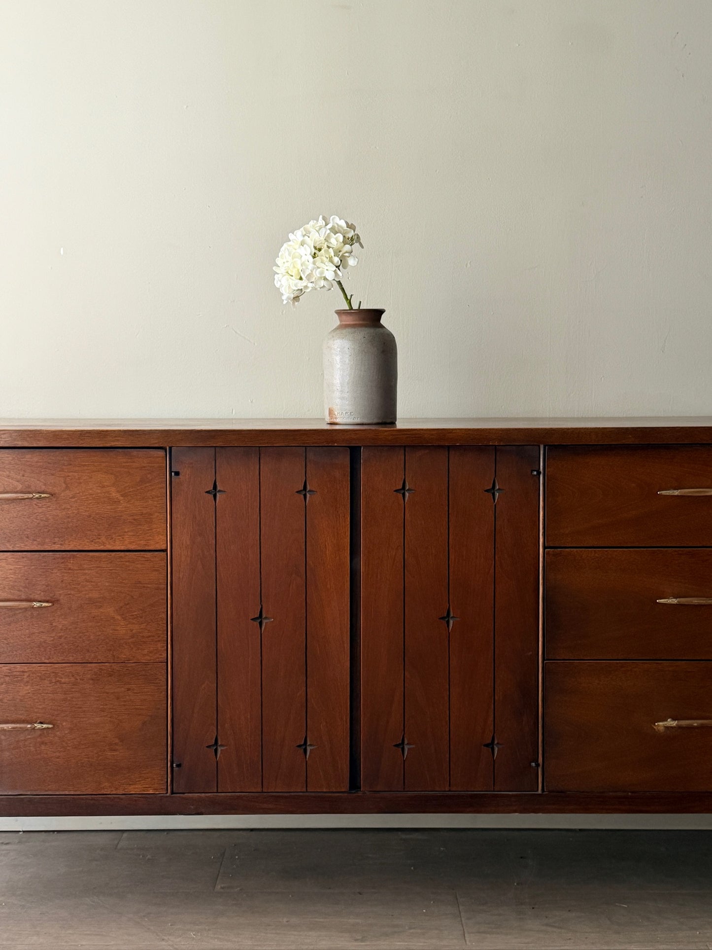 Broyhill walnut dresser