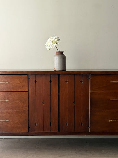 Broyhill walnut dresser