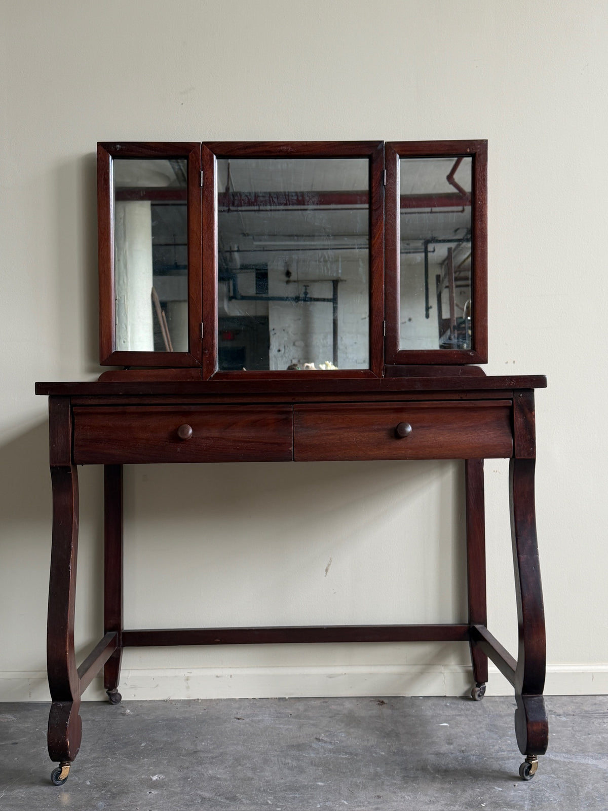 Mahogany vanity