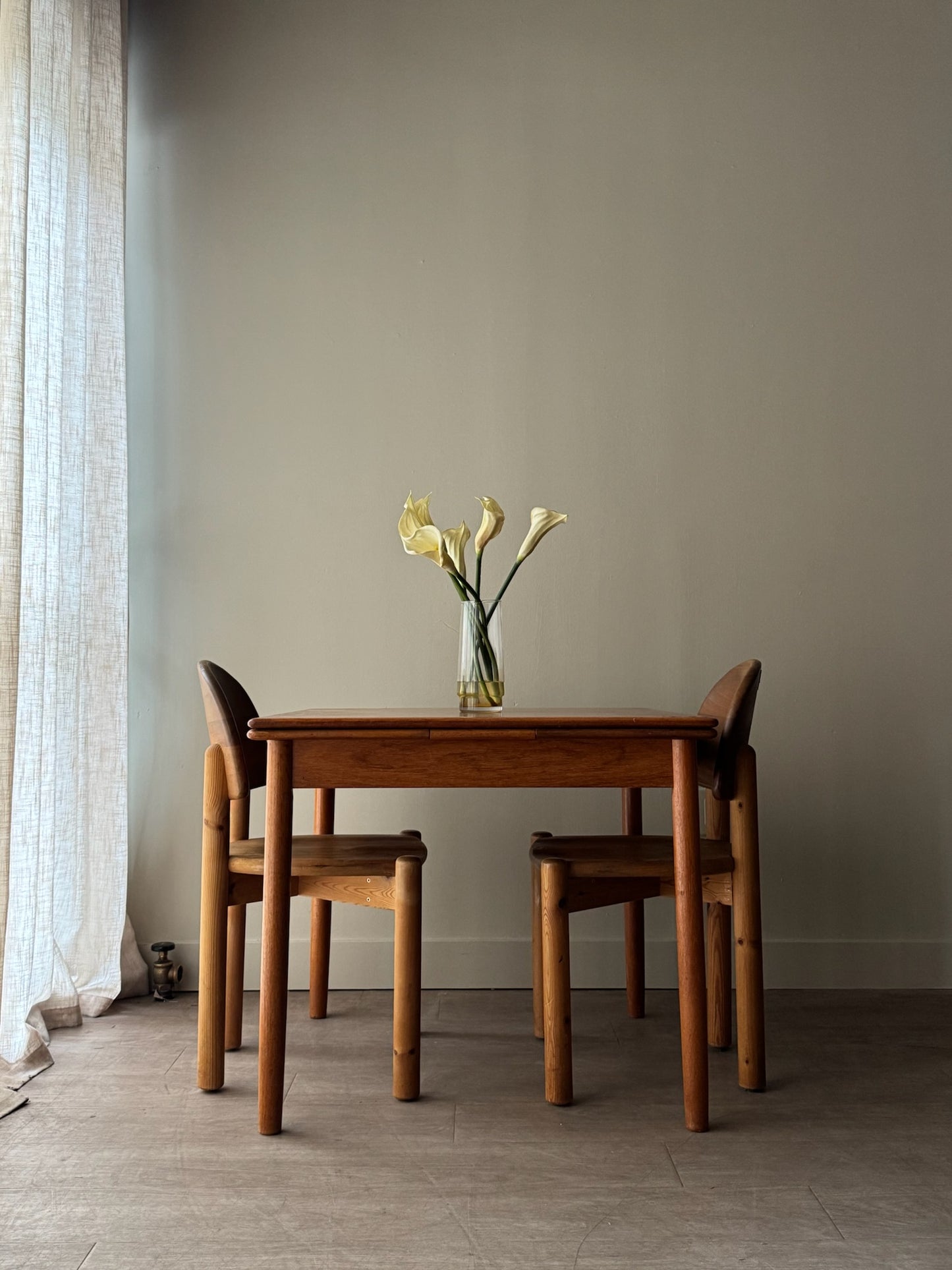Danish teak extending dining table