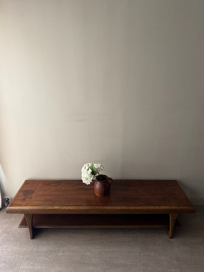 Lane walnut coffee table