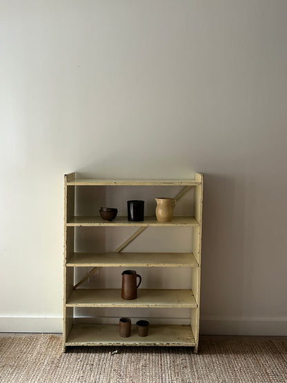 Painted pine farmhouse bookshelf