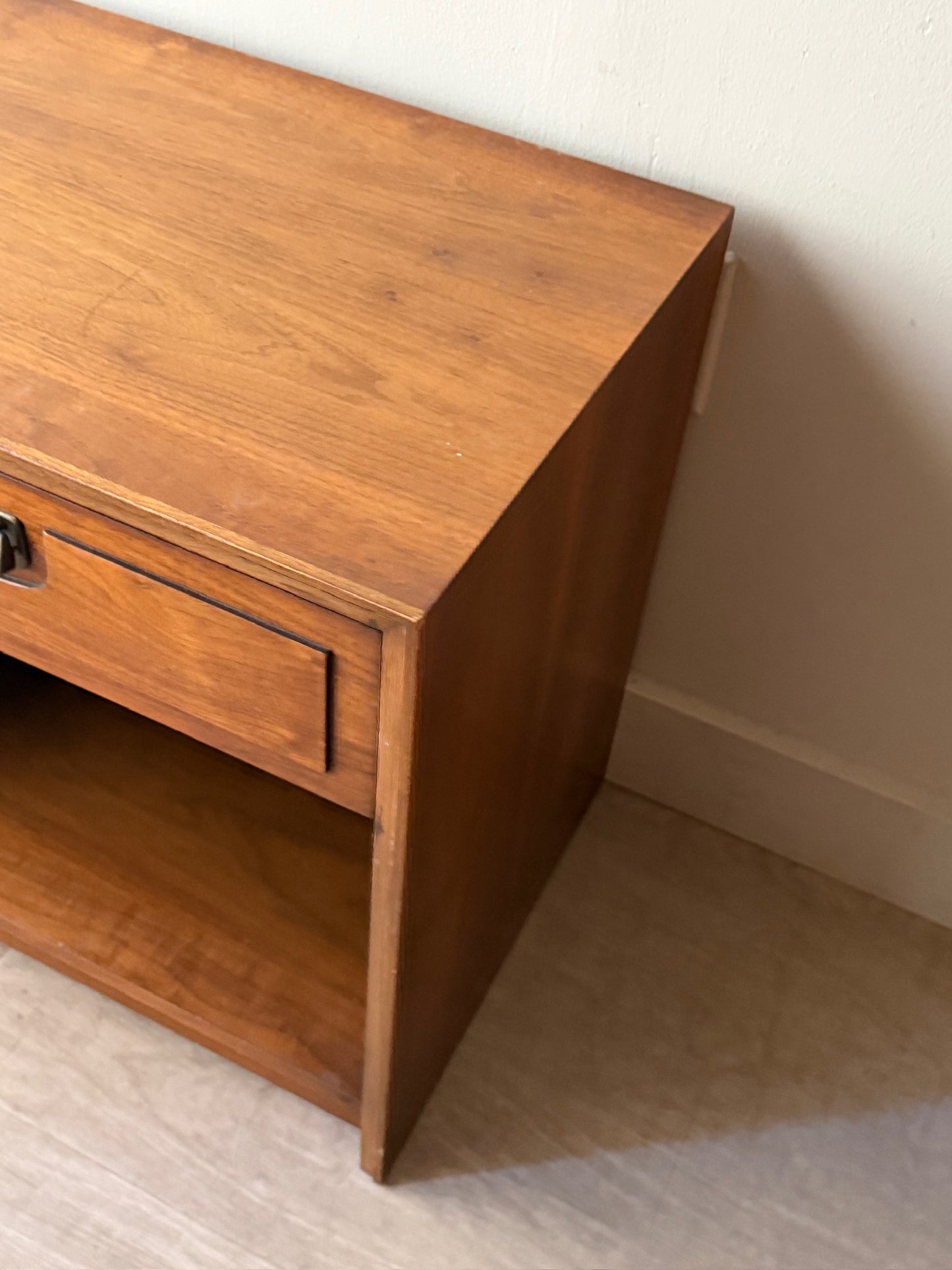Lane walnut nightstand