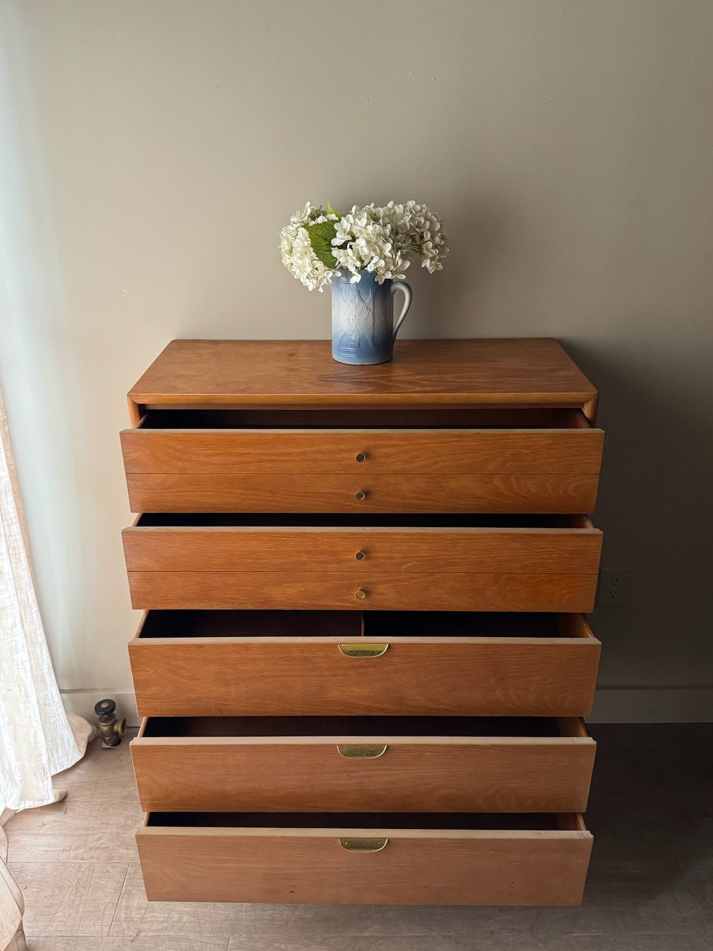 Huntley oak tallboy dresser