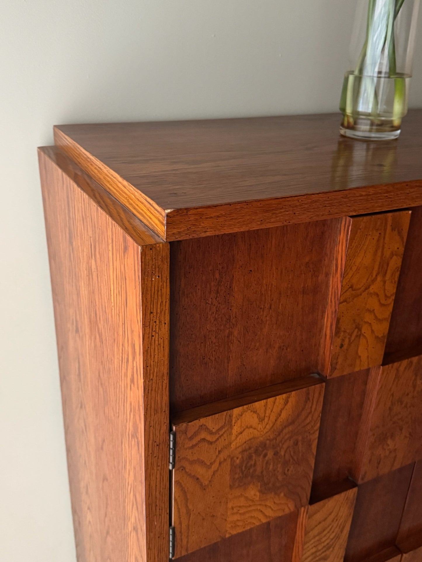 Lane walnut linen press