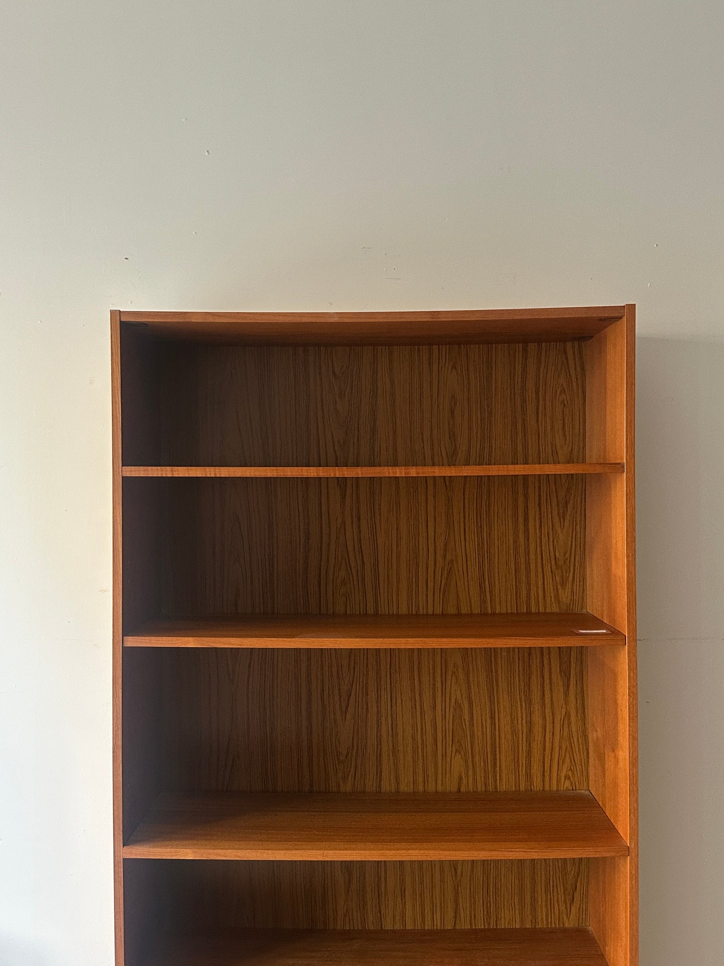 Teak shelves