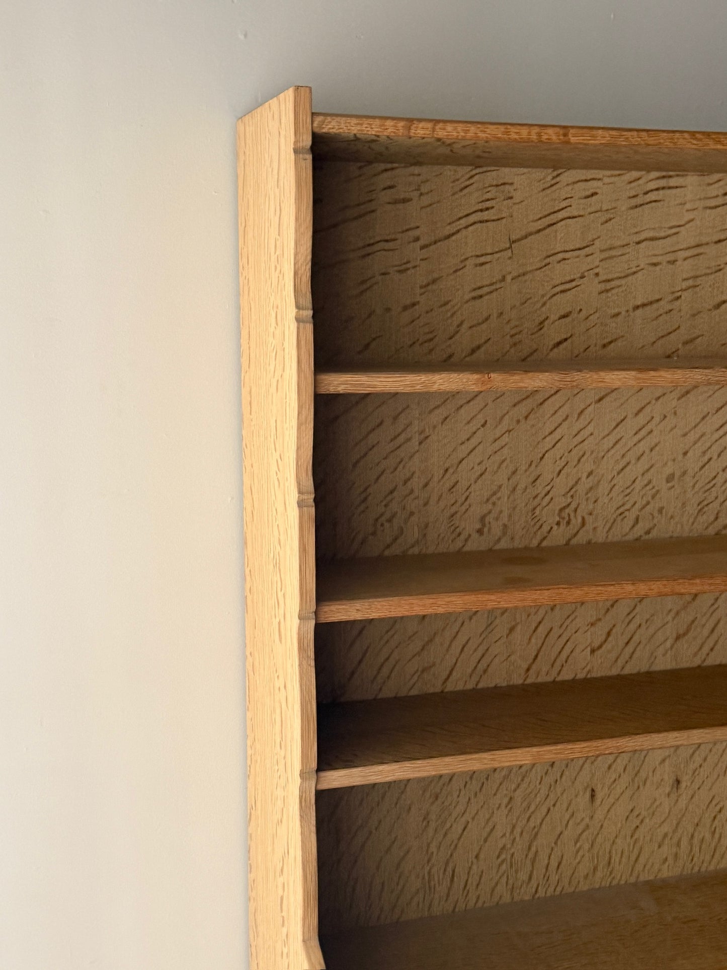 Danish oak secretary hutch