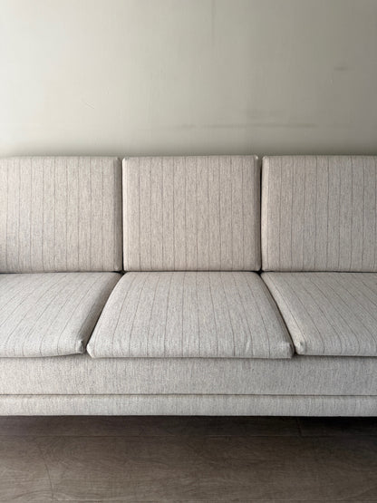 Swedish oatmeal striped sofa