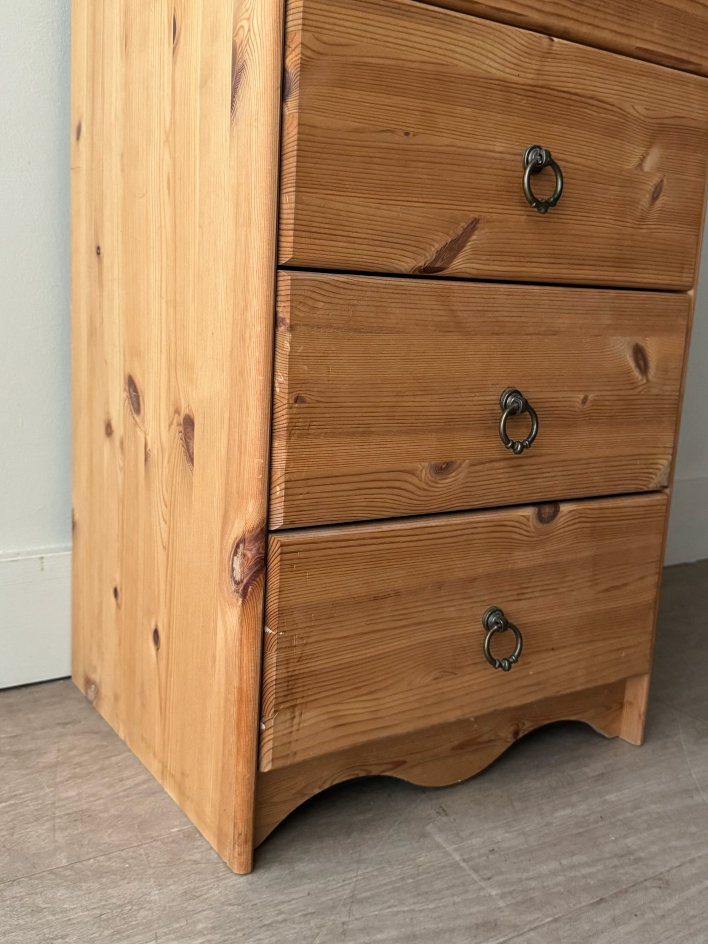 Scandinavian pine lingerie chest