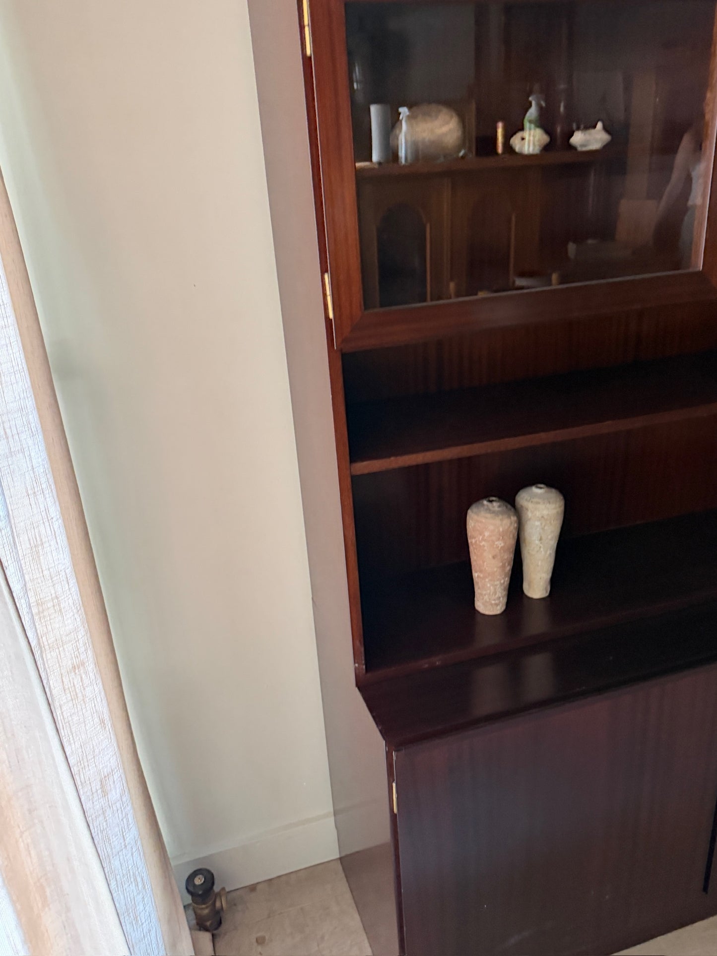 Gunni Omann Danish mahogany two piece hutch