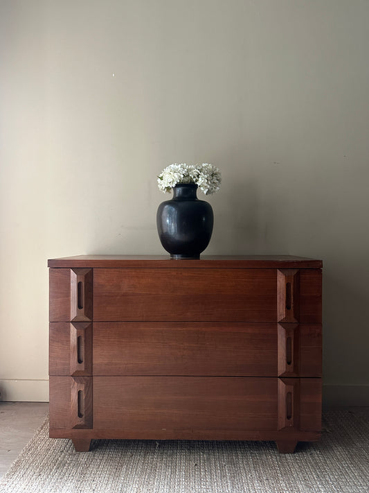 Walnut Mid-Century Dresser