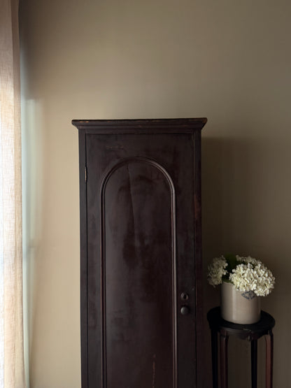 Dark stained chimney cupboard