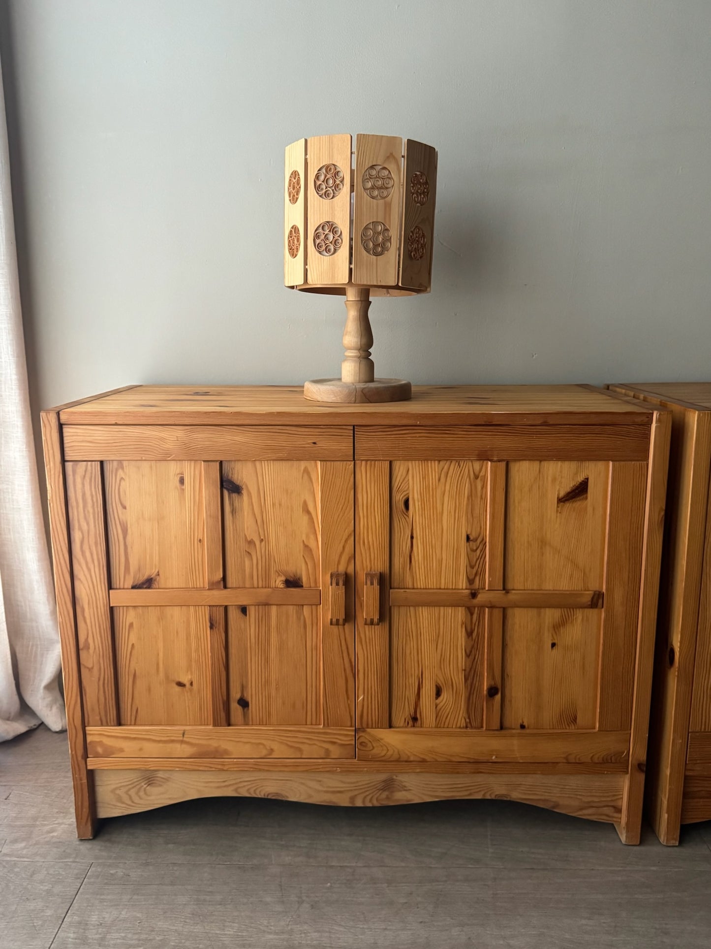 Domino Mobler Danish pine cabinets. Sold individually.