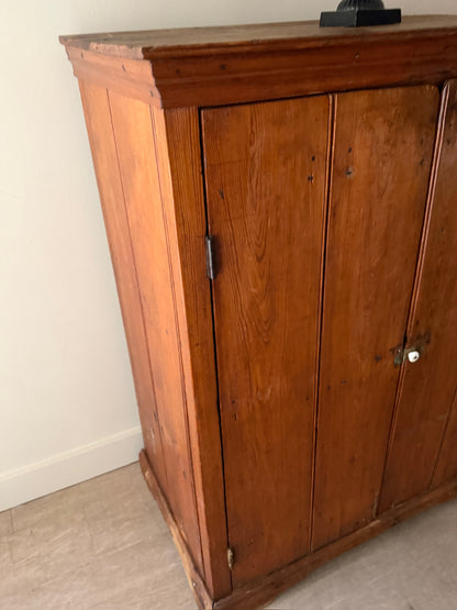 Yellow pine cupboard