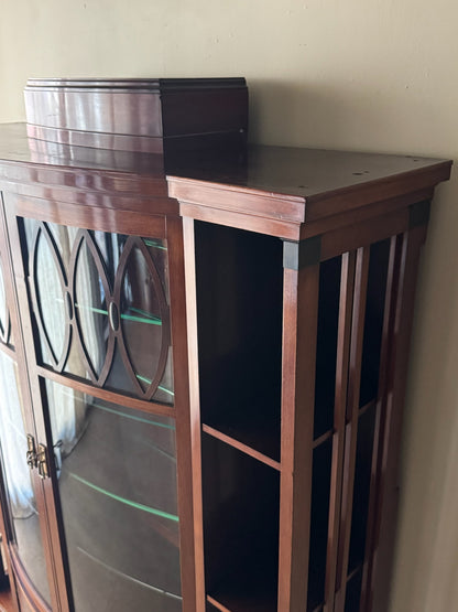 Scandinavian mahogany display cabinet