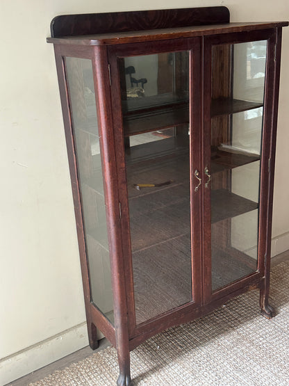 Dark oak display case