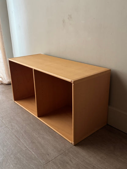 Caso “Rimme” Danish beech modular system - three horizontal divider units. Sold individually.