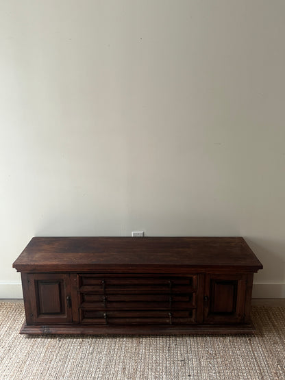 Spanish colonial low credenza