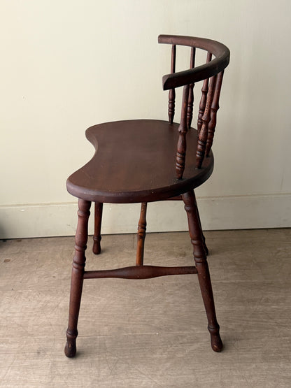 Mahogany vanity stool