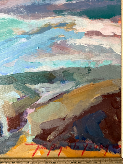 Abstract seascape. Signed.