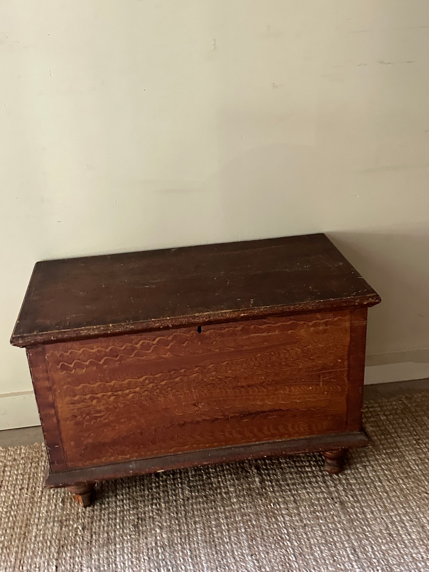 Grain painted chest