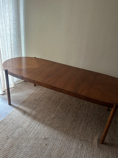 Walnut dining table with leaves