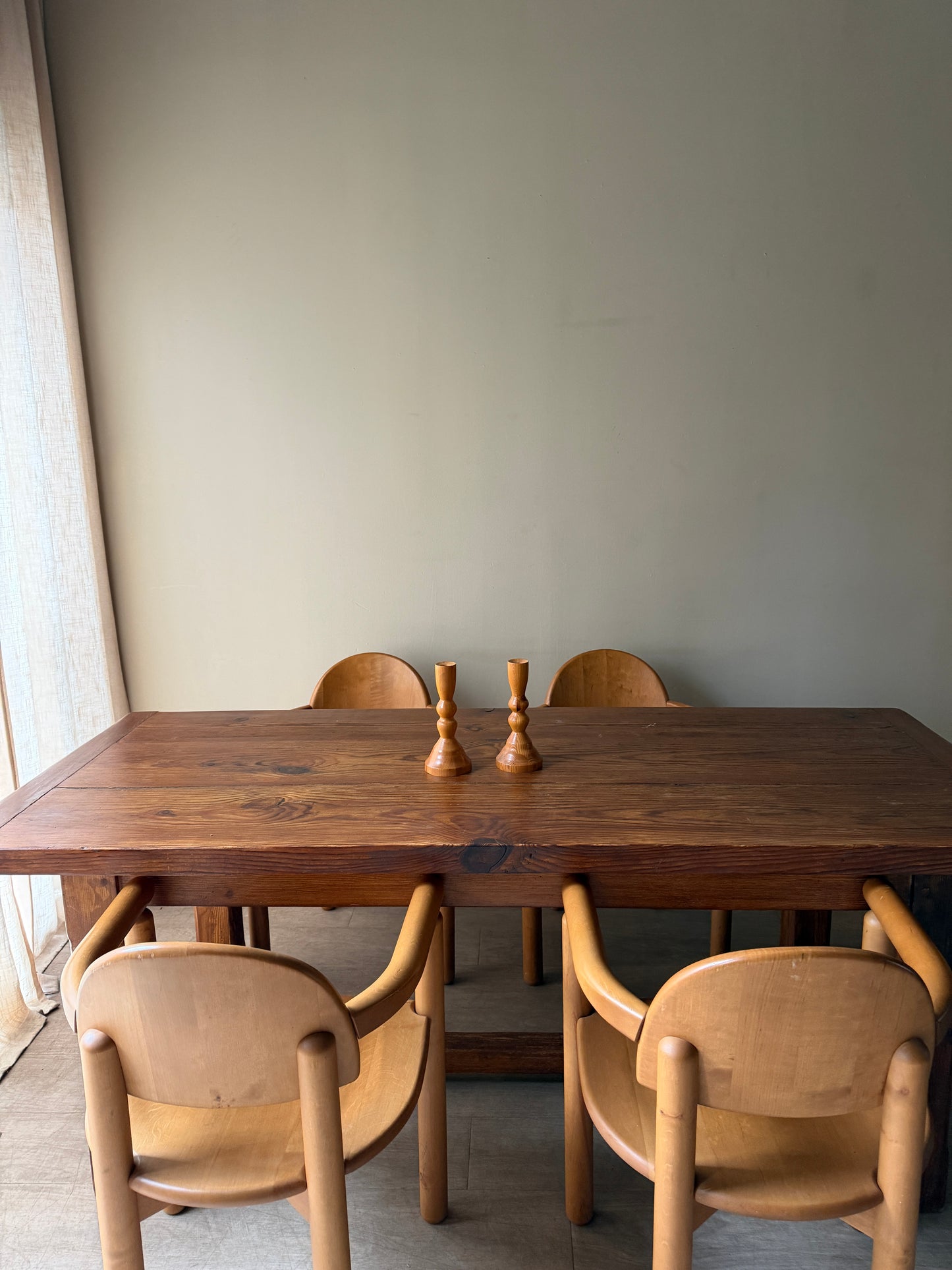 Dutch pine dining table