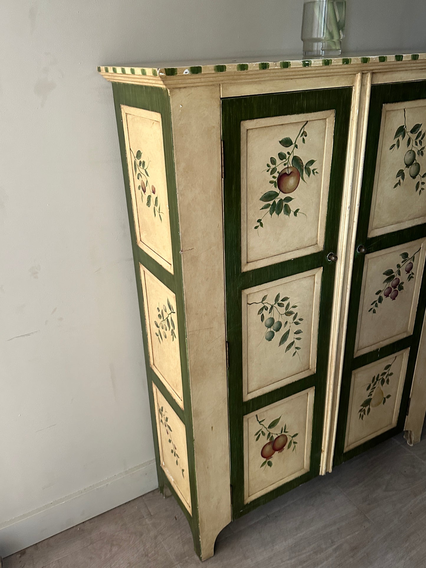 Fruit painted cabinet