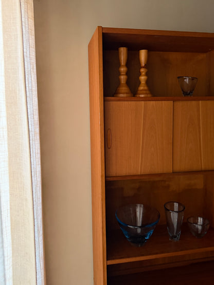 Poul Hundevad Danish teak two piece hutch