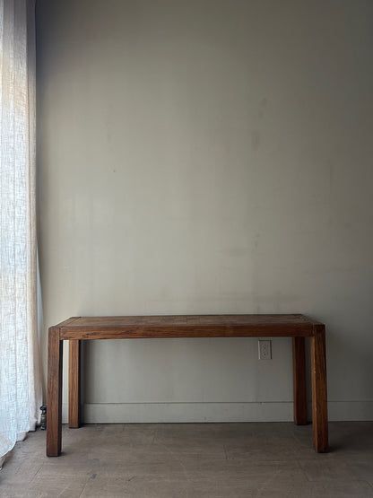 Oak console table