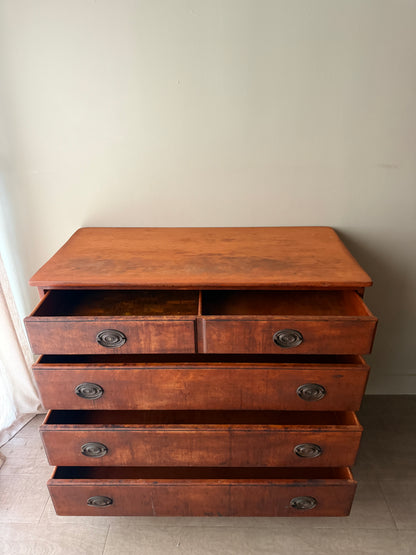 Stained pine dresser