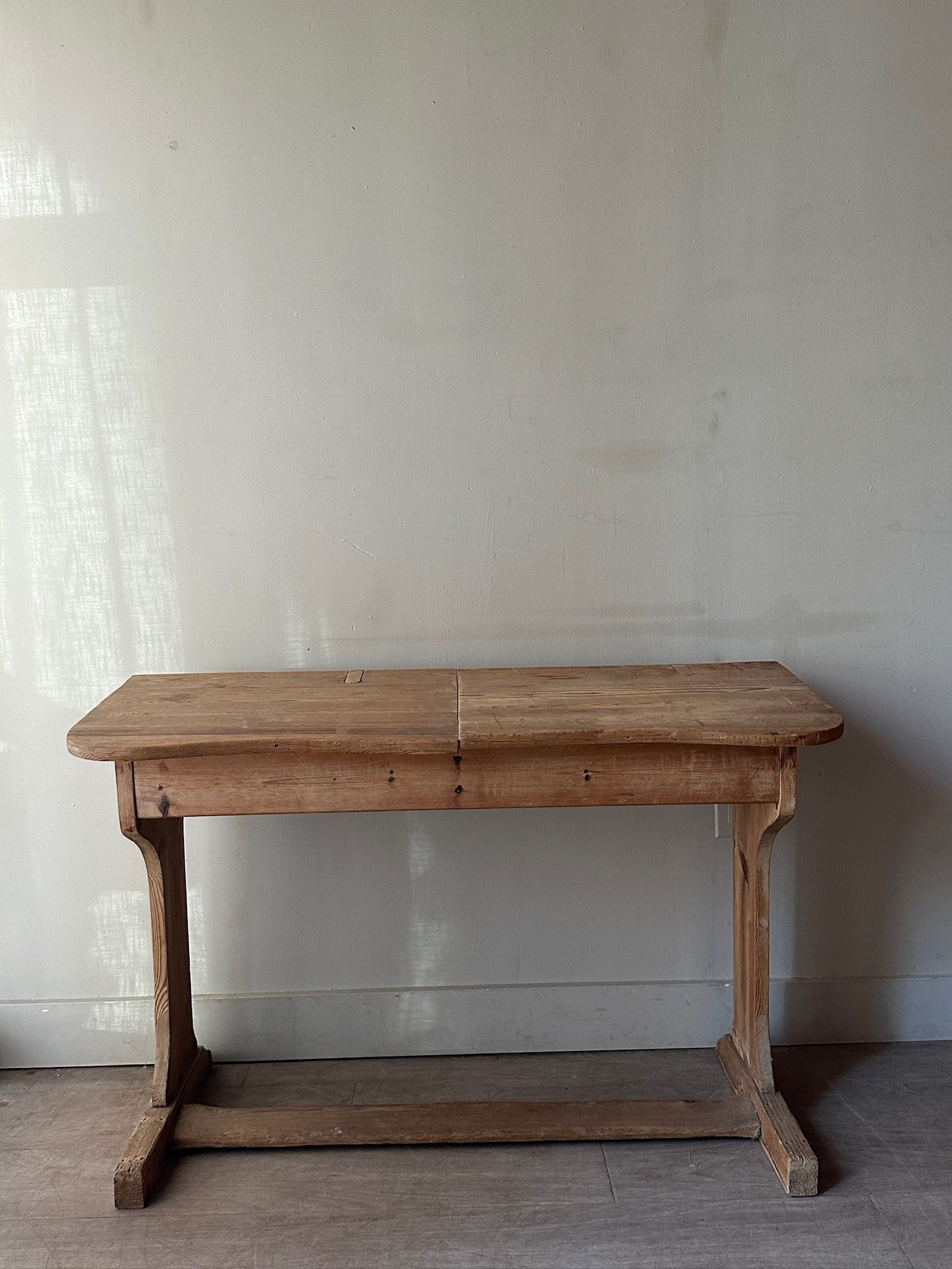 Swedish pine school desk