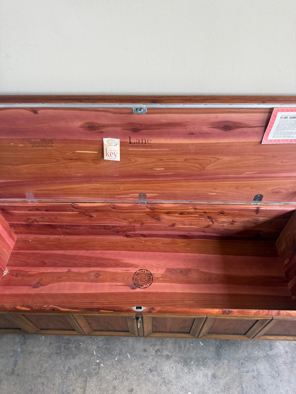 Lane walnut cedar-lined chest